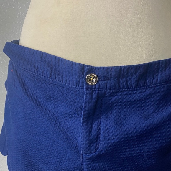Navy blue Lilly PULITZER Scalloped Women Shorts - Picture 3 of 7